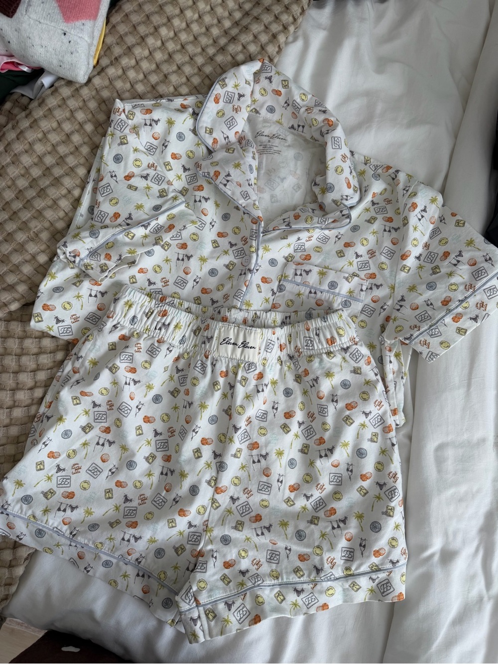 Eleven Eleven Printed Short Pajama Set